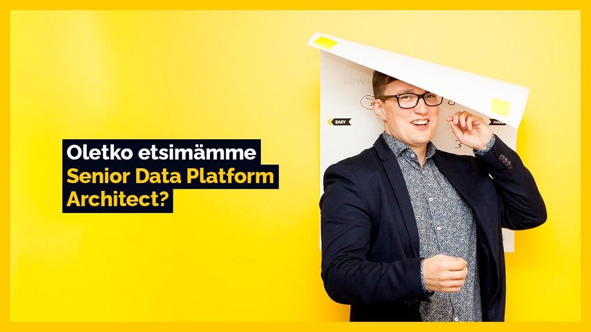 Yellow eCraft recruitment ad for a Senior Data Platform Architect role