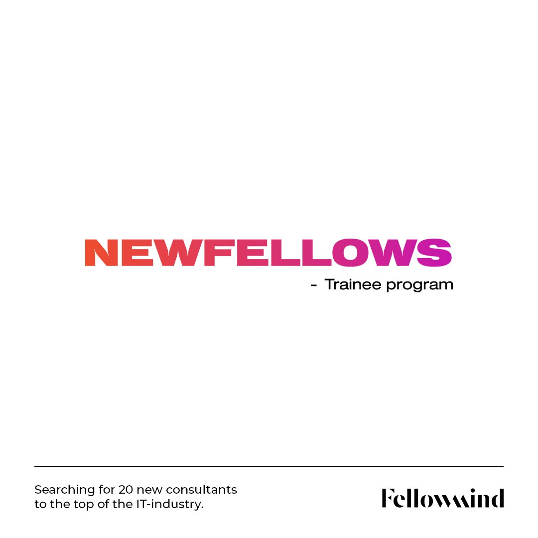 NewFellows Trainee program logo card on white